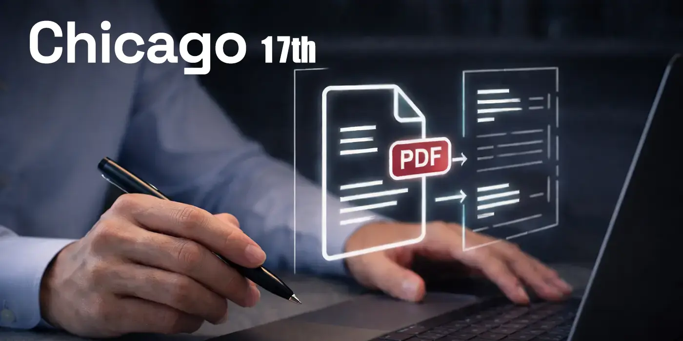 Illustration of Chicago Author-Date PDF citation workflow