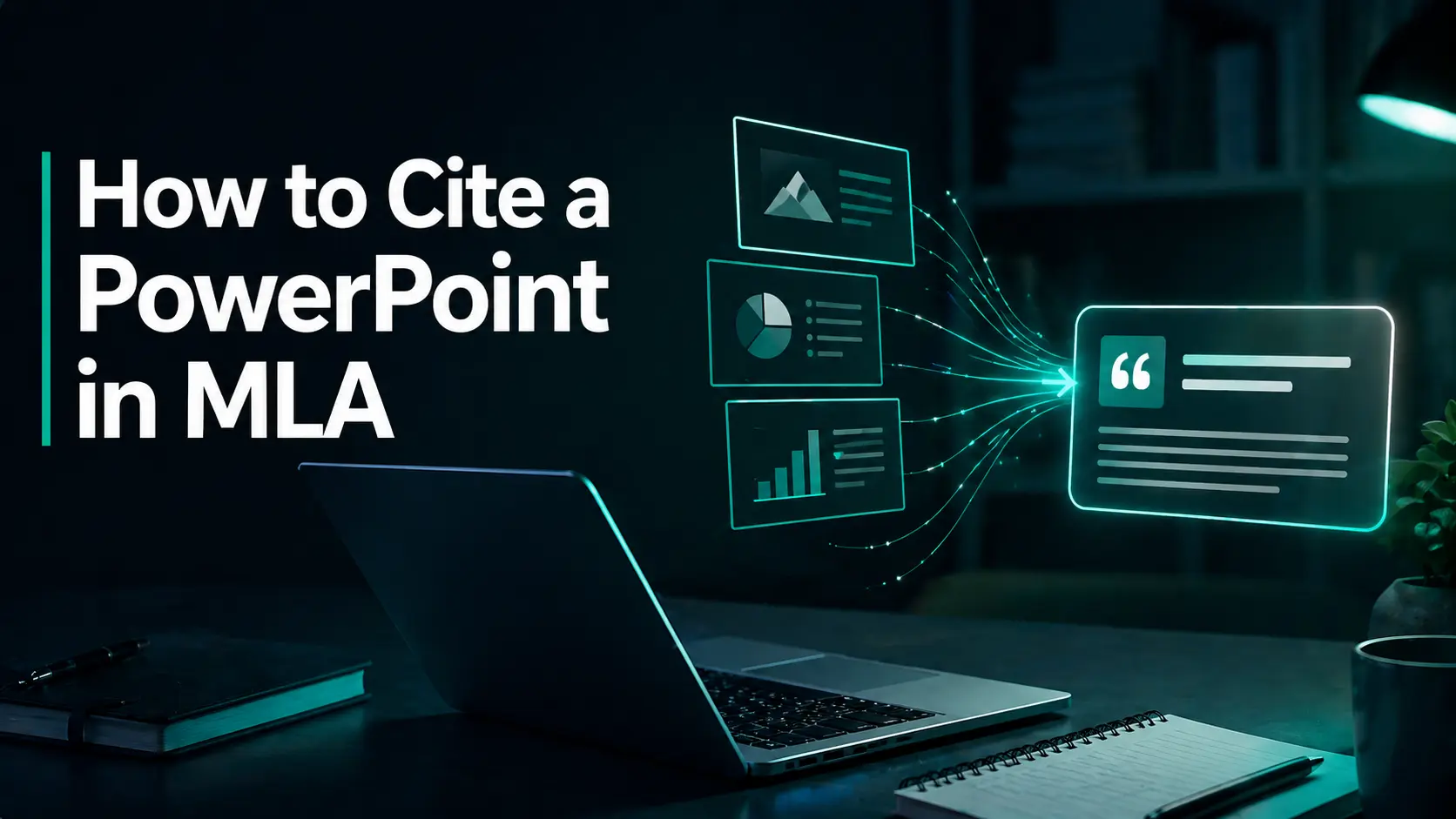 Illustration of MLA PowerPoint citation workflow